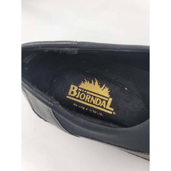 Bjorndal Swift Black Leather comfort Shoe 9 - Picture 8 of 10